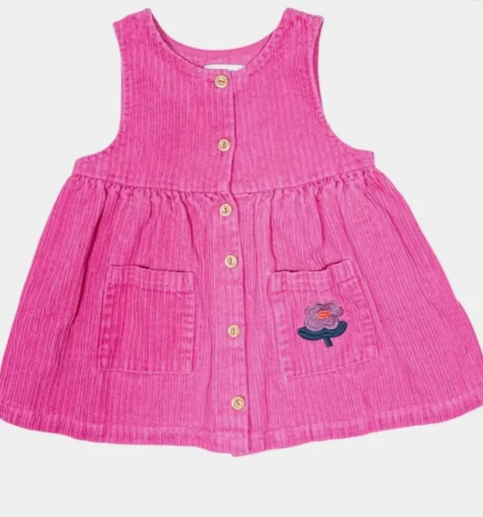 Catimini Robe sans manche 12 mois en velours NEUVE