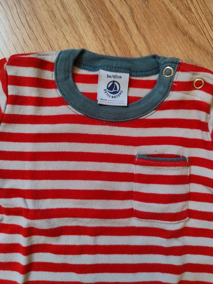 Tee shirt 3 mois Petit bateau - photo numéro 2
