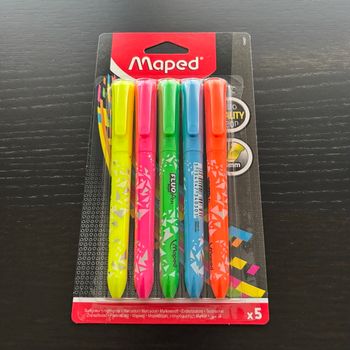 5 surligneurs Maped (NEUF)