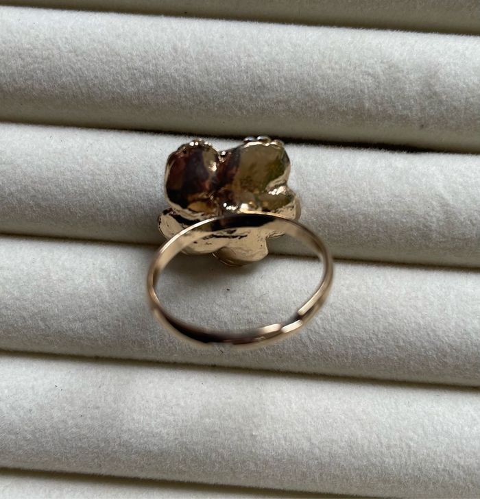 Bague fleur noire - photo numéro 6