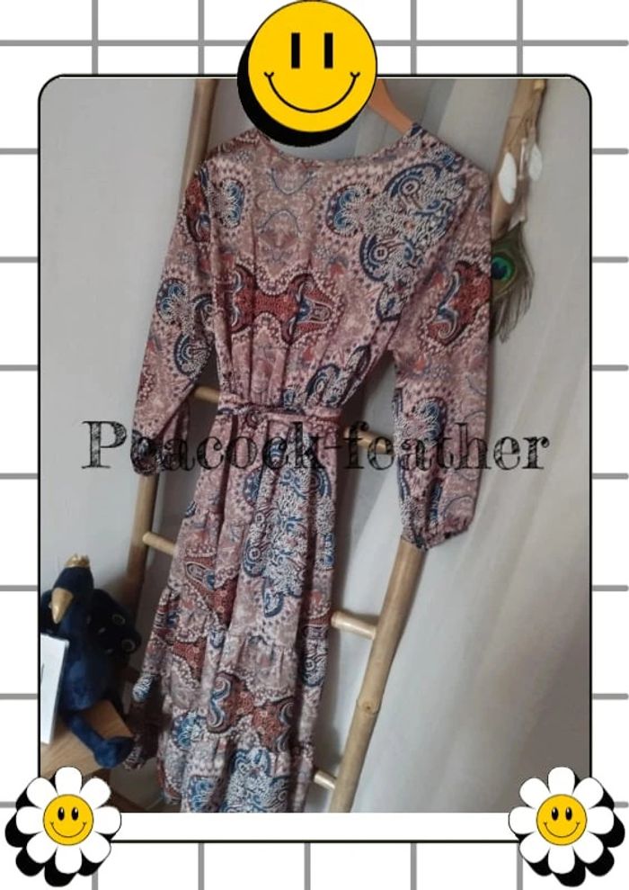 Robe TU beige marron bohème - photo numéro 8