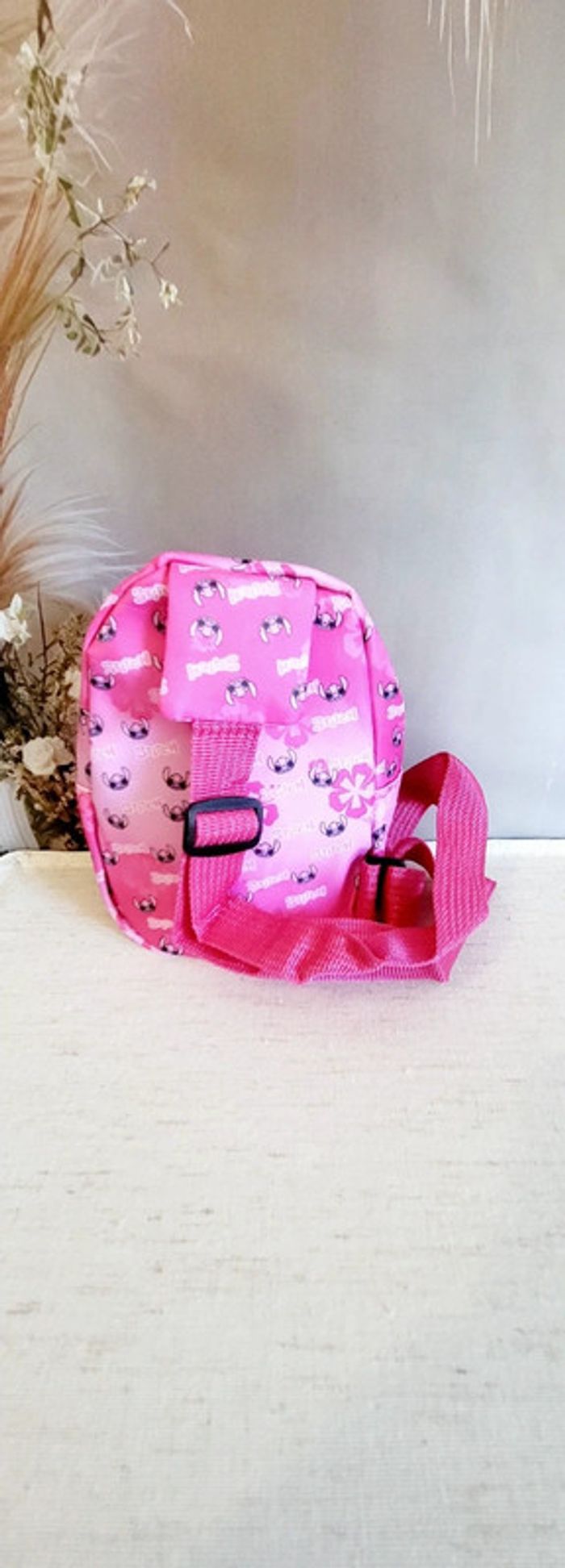 Sac bandoulière Stitch rose - photo numéro 2