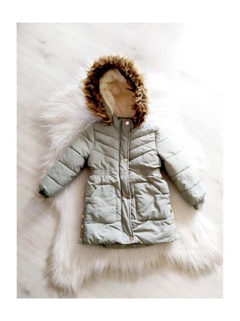 Anorak doudoune fille parka hiver à capuche pour fille 4 ans