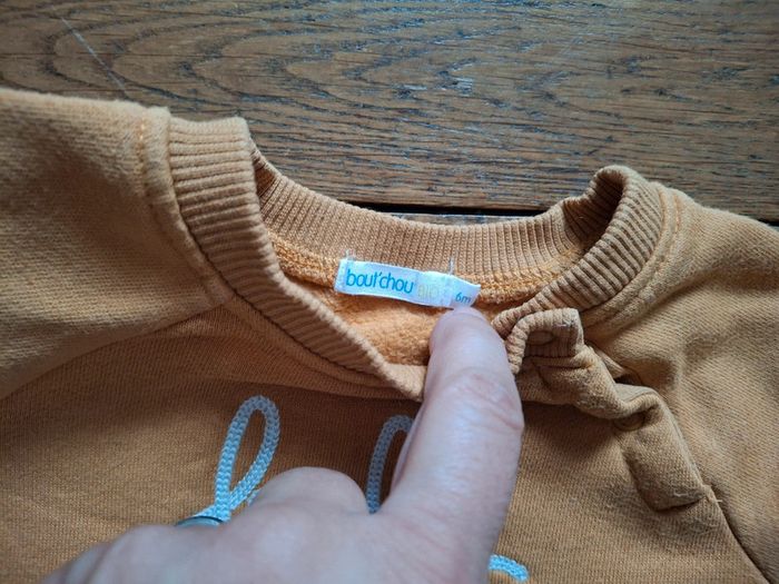 Sweat bout'chou 6 mois excellent état - photo numéro 3