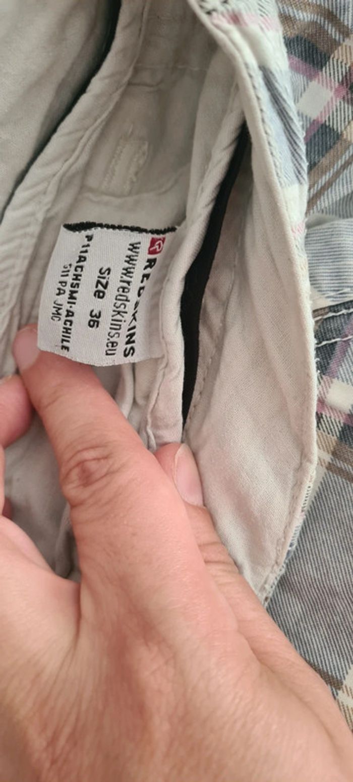 Short redskins à carreaux - photo numéro 3