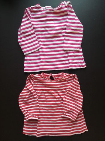 Lot de 2 t-shirts en 6 mois