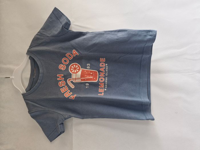 T-shirt manches courtes 3 ans Tape à l’oeil Bleu Verre de soda Fresh Soda Lemonade Havana Island