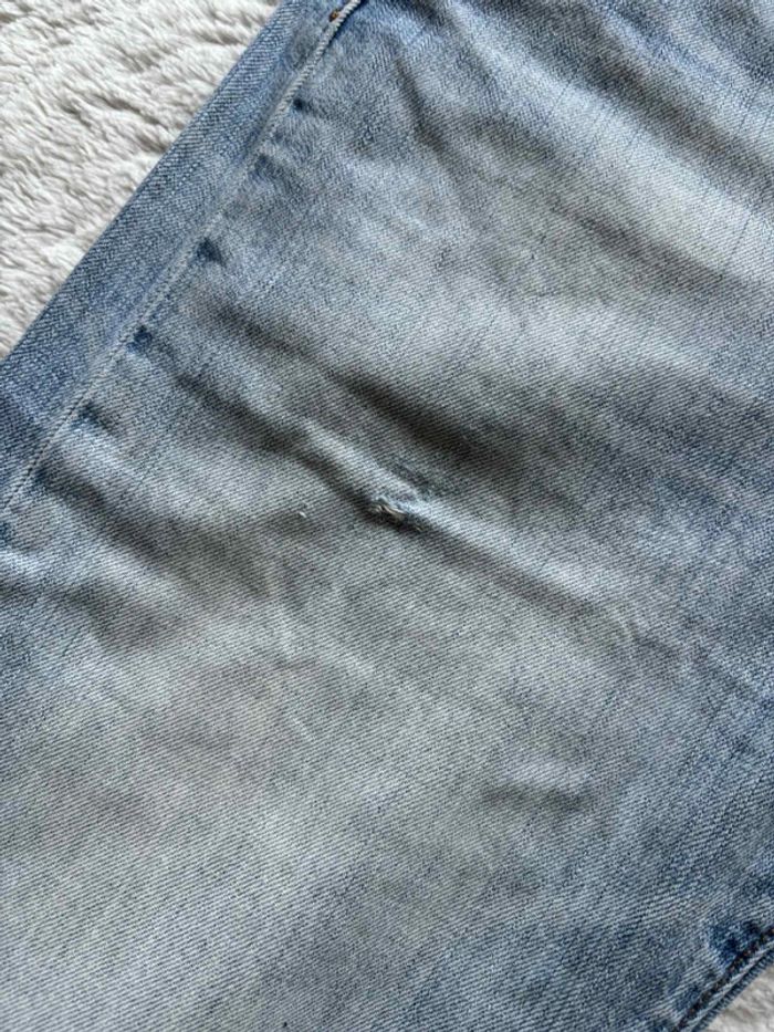 Jean levi’s 501 homme bleu clair effet délavé coupe regular straight droit taille W32 L/42 L34 - photo numéro 7