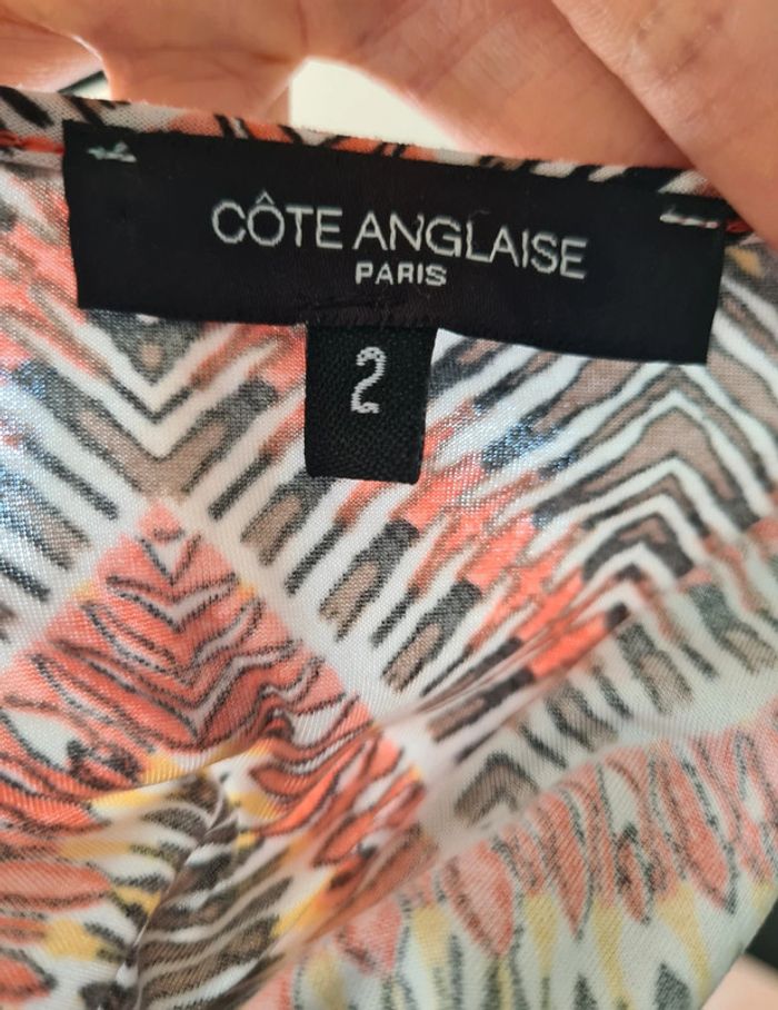 Blouse manche 3/4 côte anglaise Taille 2 - photo numéro 3