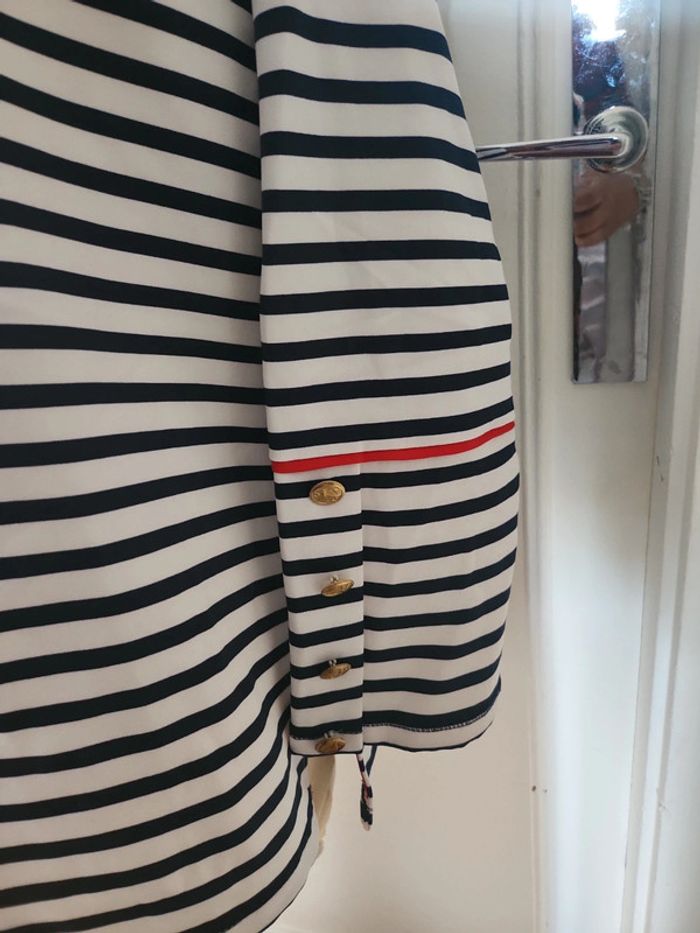 Blouse marine Zara - photo numéro 3