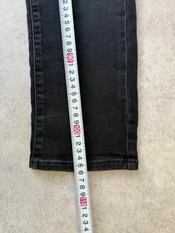 Jeans Levi's Mid Rise Skinny W28 FR38 L32 coupe skinny noir Femme Women pan550b - photo numéro 4