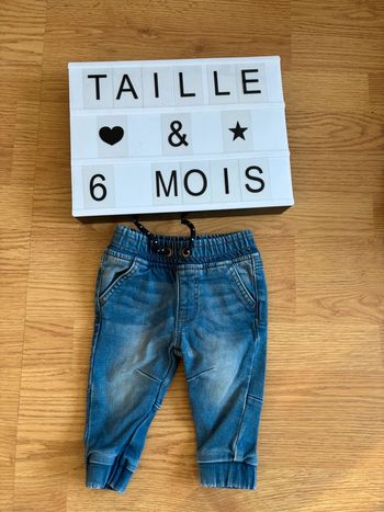 Jean cargo bleu