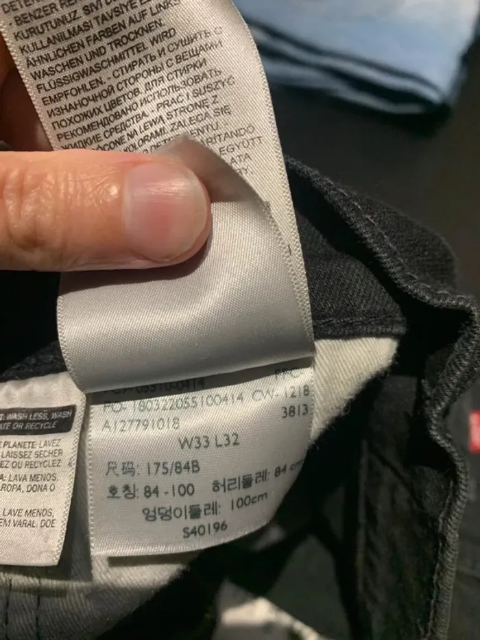Jean homme Levis 510 noir - W33 L32 - photo numéro 5