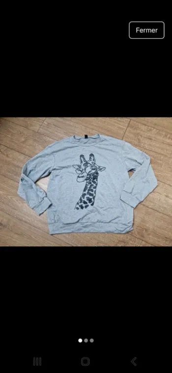 Pull coton taille L