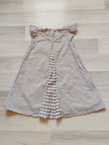 Robe vichy mauve - blanc 23 mois