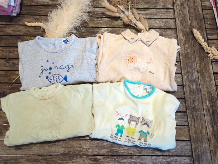 Lot de 4 pyjamas 12 mois