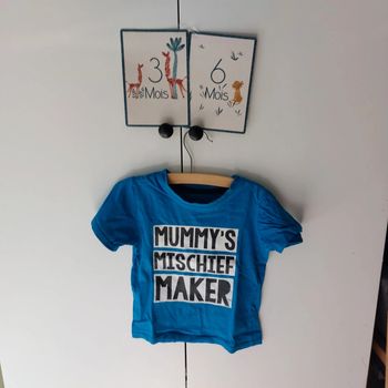 T-shirt à message 98 cm