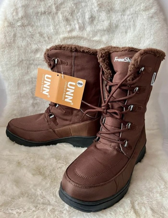 Après ski, bottes mi mollets fourrées pointure 41 - photo numéro 2