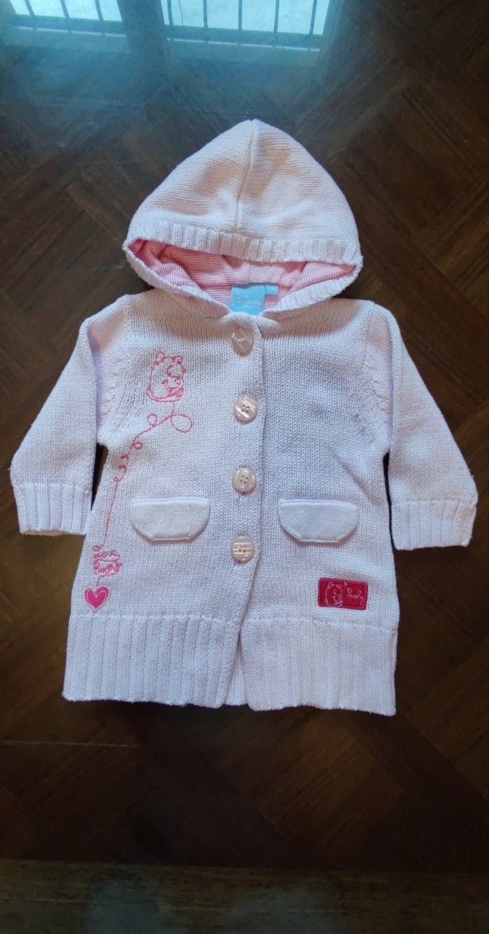 Gilet en coton avec capuche Disney 3 mois