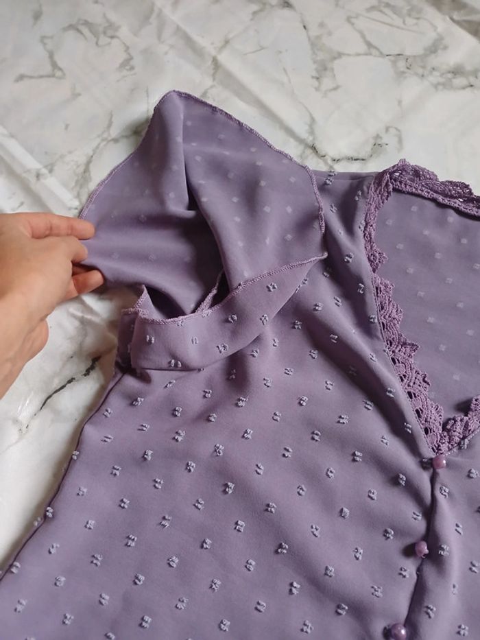Blouse lilas Shein taille M - photo numéro 4