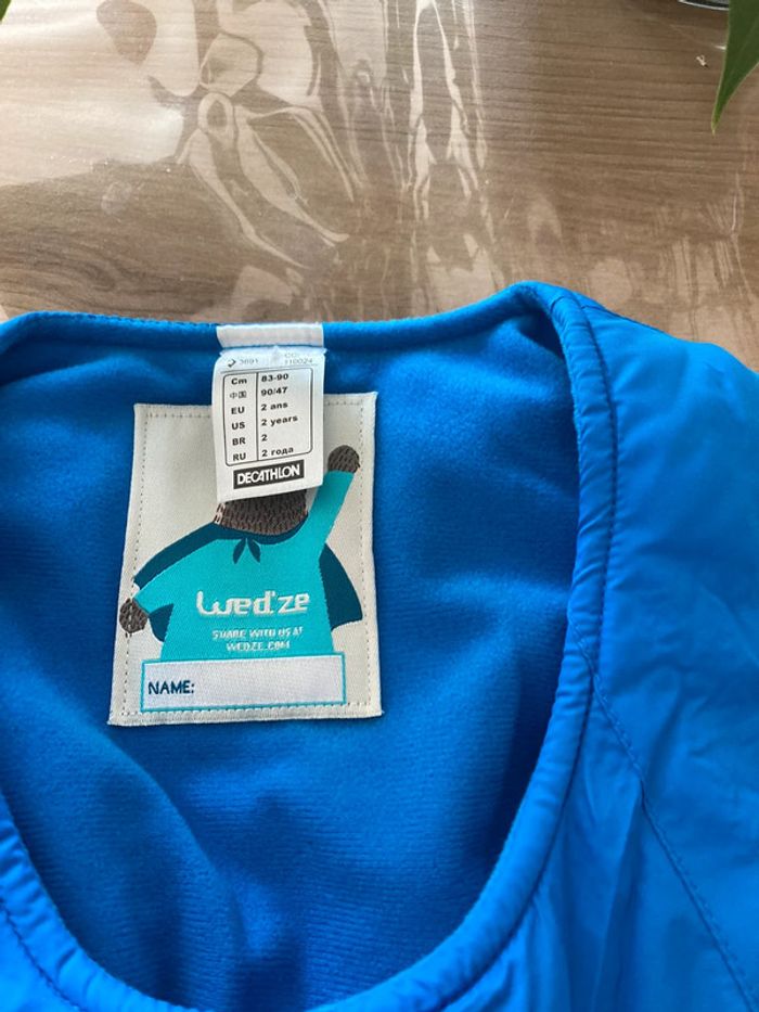 Ensemble de ski bleu avec veste à motifs taille 2 ans - photo numéro 10