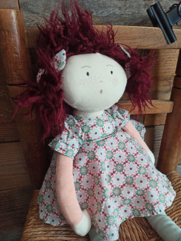 Peluche poupée Jeanne moulin roty tbe - photo numéro 4