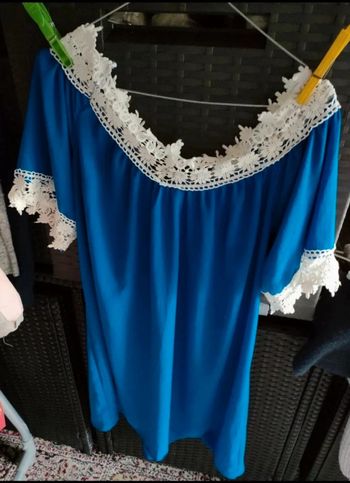 Haut femme taille S/M bleu