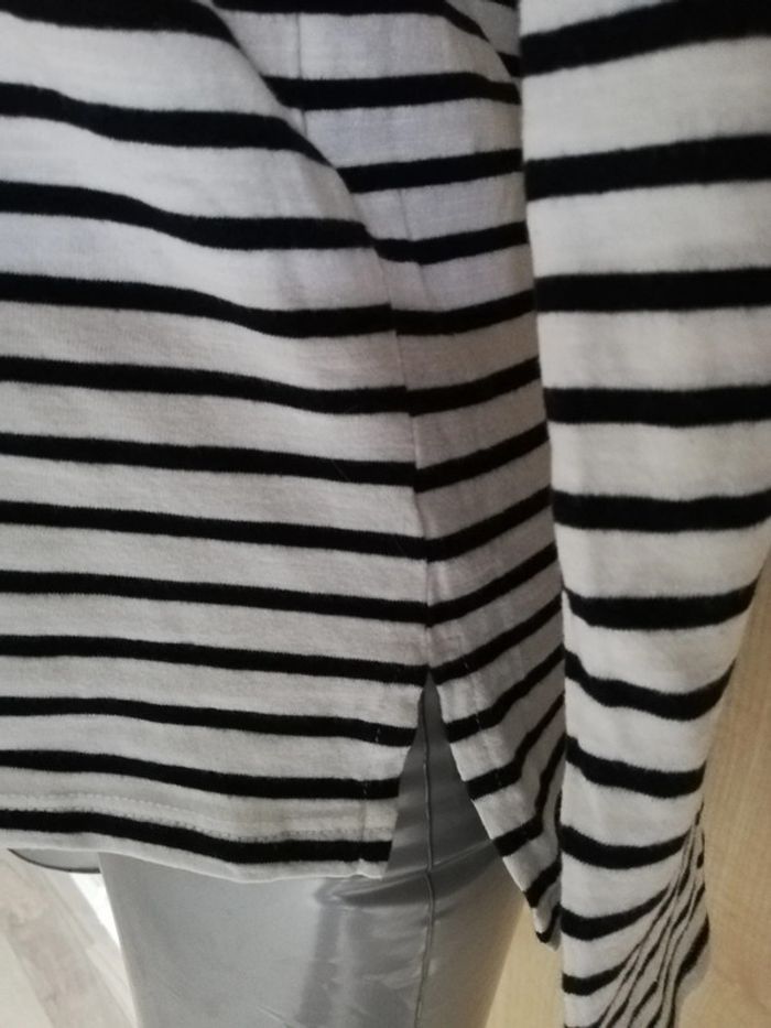 Tee-shirt manches longues style marin taille 36 - photo numéro 3