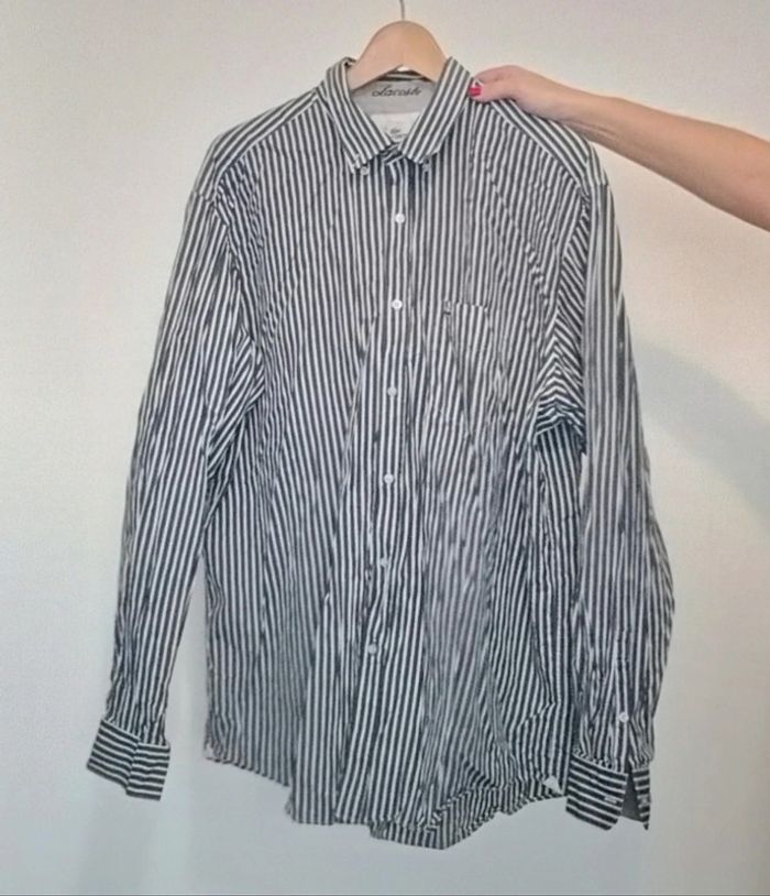 Chemise rayée Lacoste homme taille 45 - photo numéro 4