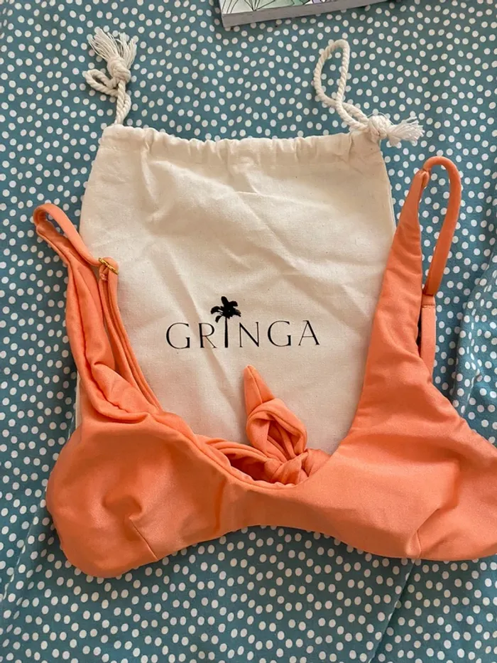 Haut de maillot corail - Gringa Swimwear