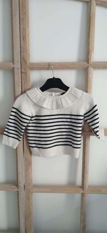 Pull marinière col KIABI