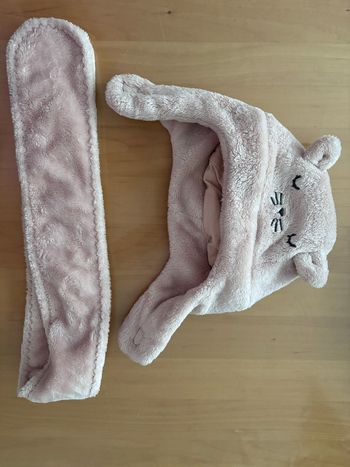 Ensemble bonnet + écharpe bébé