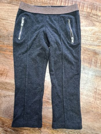 Legging gris anthracite 3 4 ans