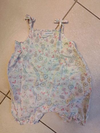 Combishort fleur été