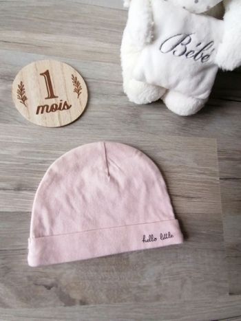 Bonnet naissance fille