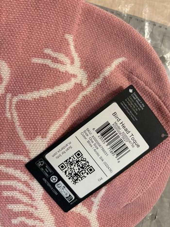 Bonnet Arc'teryx Bird Head - Pink Bliss/ Arctic Silk Rose - Neuf - photo numéro 3
