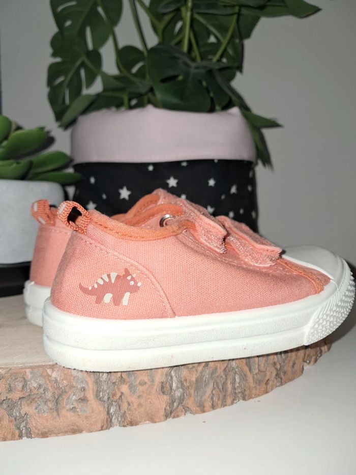 Chaussure toile orange - photo numéro 4