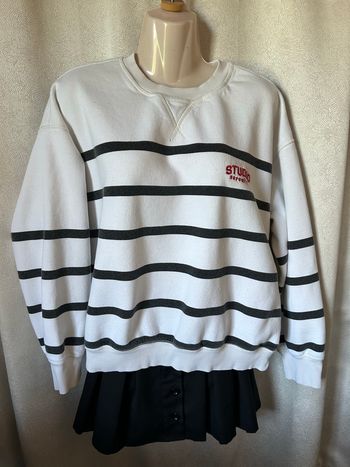 Pull sweat shirt rayures marin M H&M