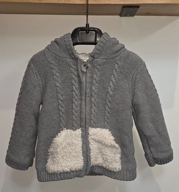 Gilet gris zippé chaud #orchestra 18 mois