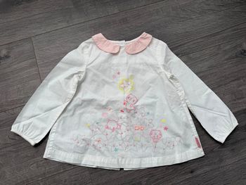 Chemise blanche avec chats 24 mois DPAM