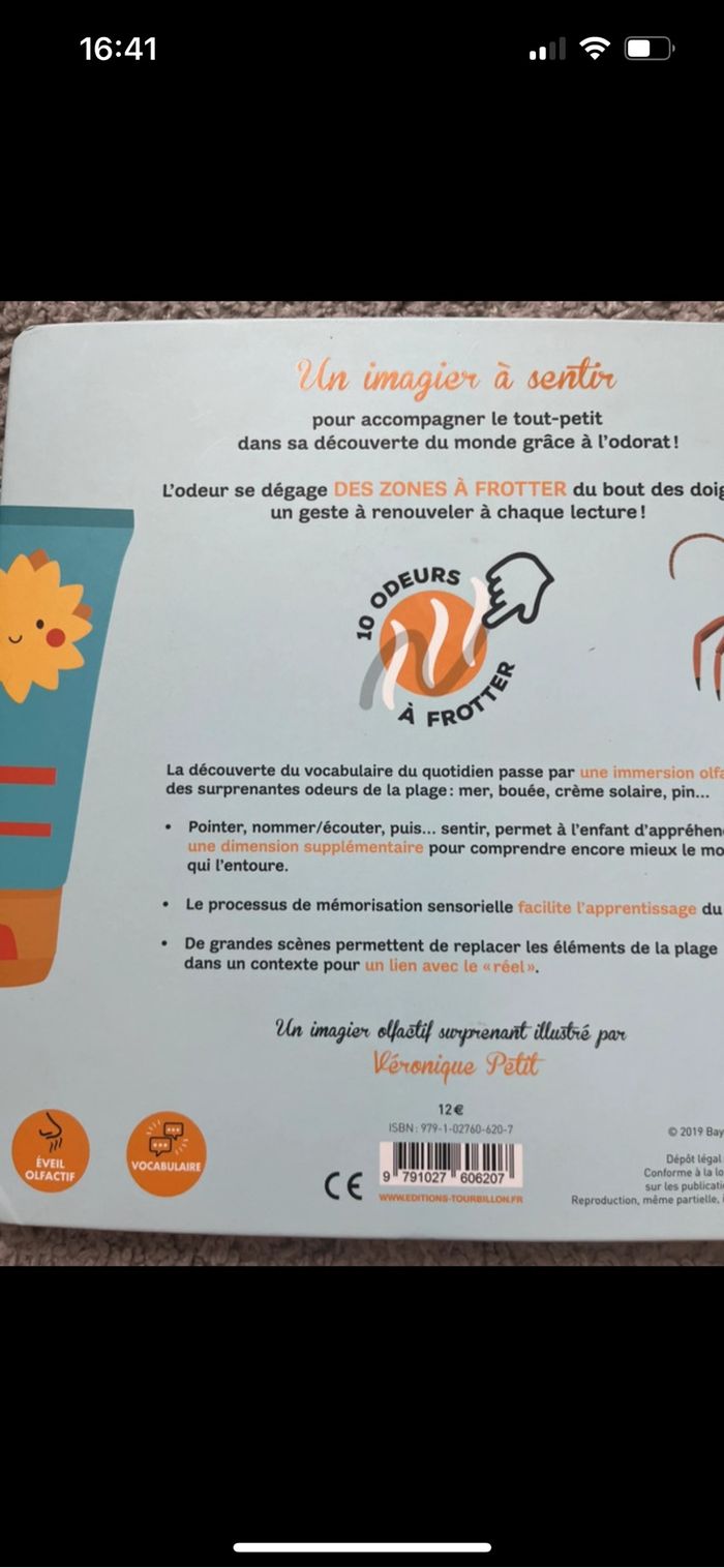 Livre sur les odeurs de la plage - photo numéro 2