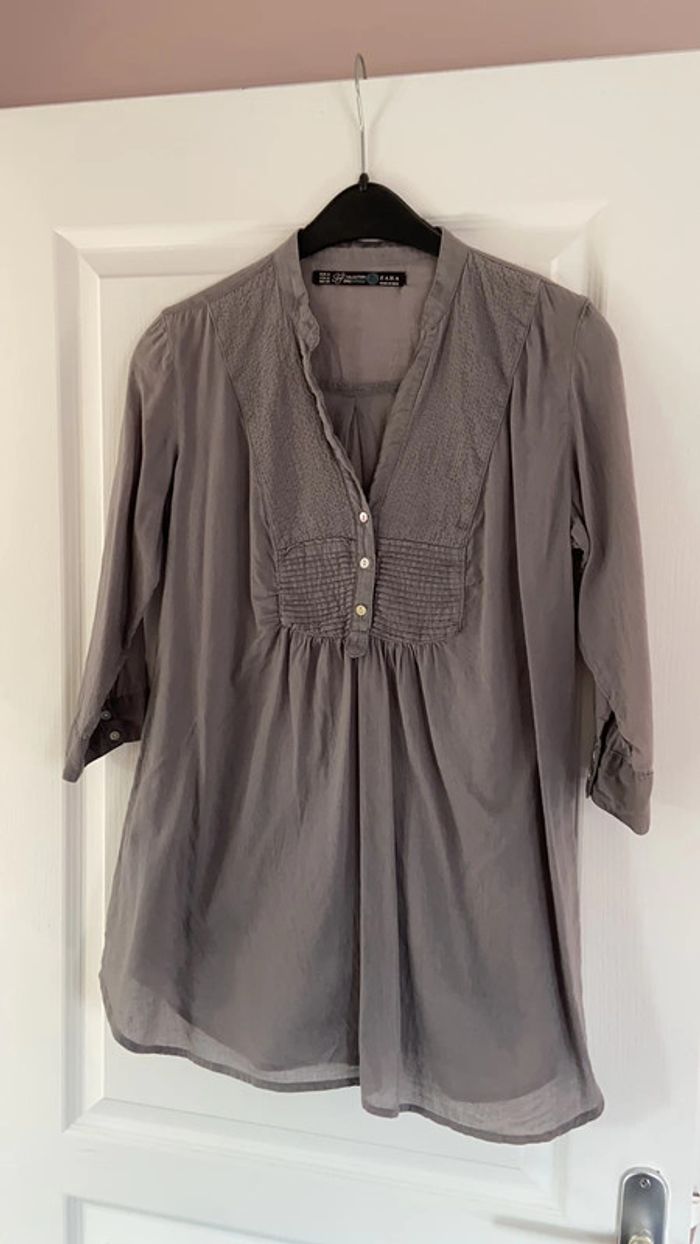 Haut gris Zara