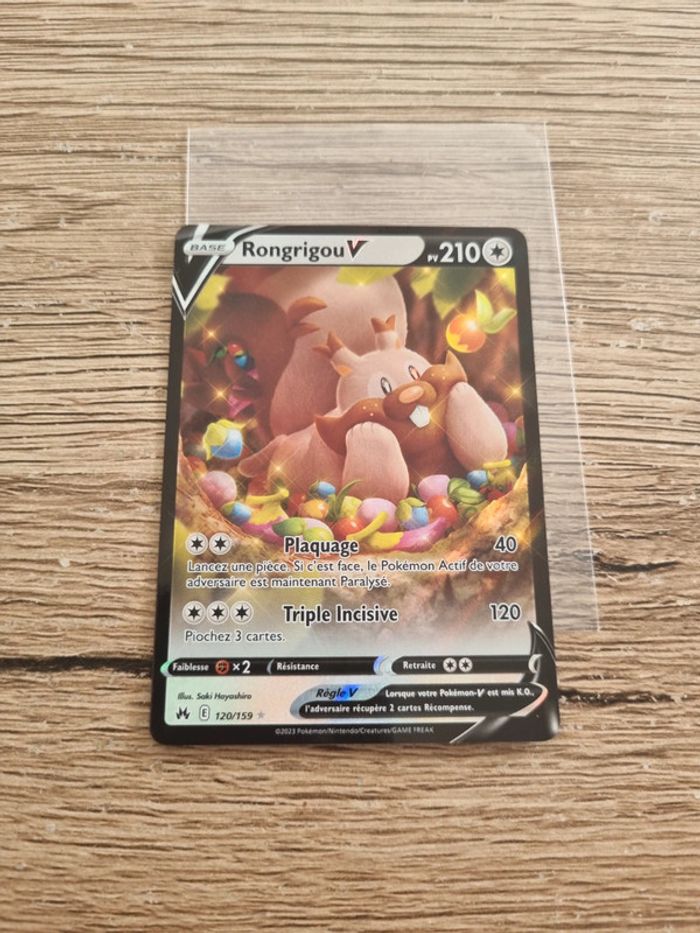 carte pokémon rongrigou V 120/159
Année 2023 - photo numéro 2