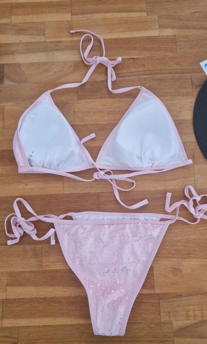 Ensemble maillot de bain rose shien - photo numéro 4