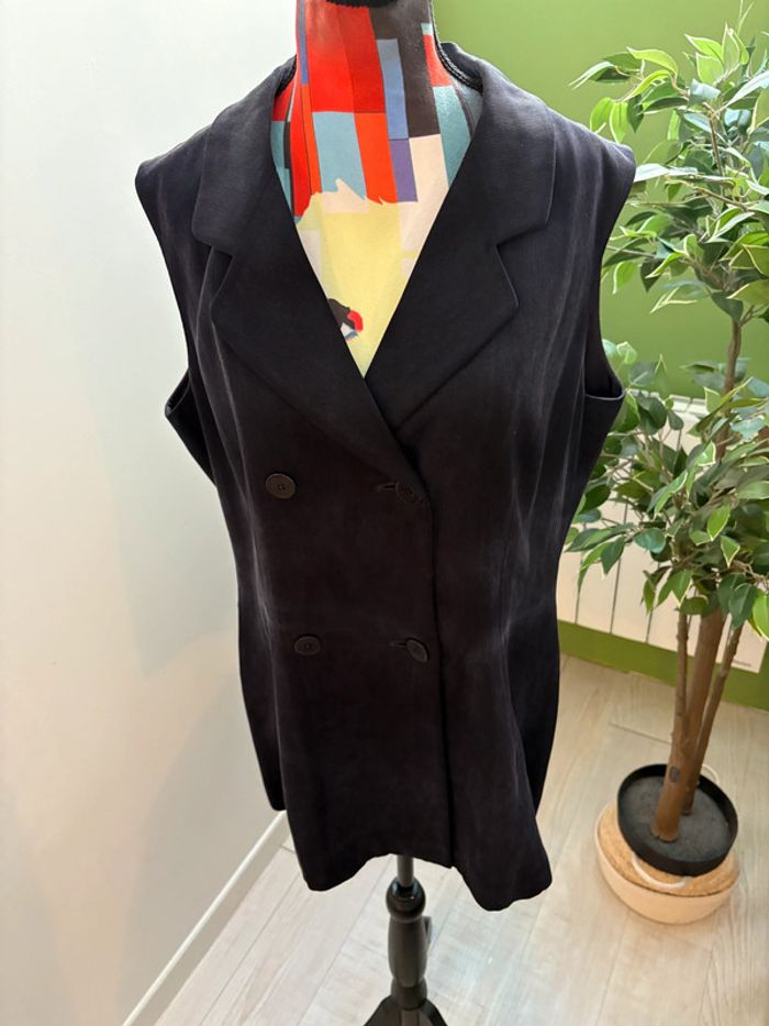 Blazer sans manches en soie Episode Taille 42