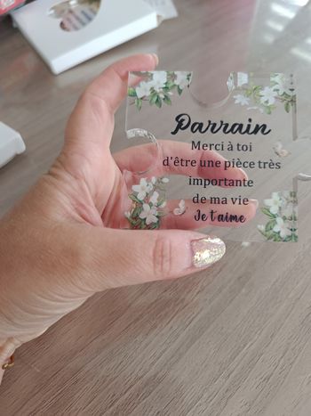 Petit cadre cadeau parrain neuf