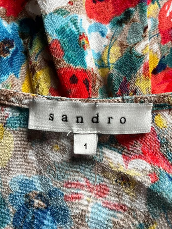 Robe à fleurs colorées Sandro S - photo numéro 6