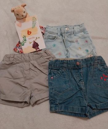 Lot 3 short 6 mois 