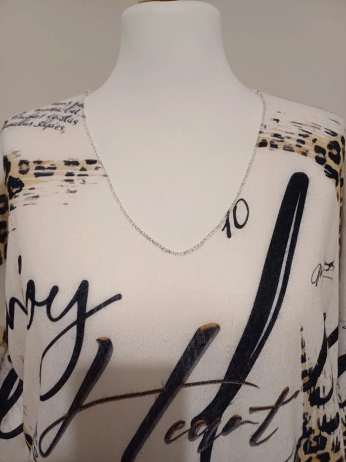 Robe blanche chaude toute douce neuve Pomelo taille L/XL 40/42 - photo numéro 3