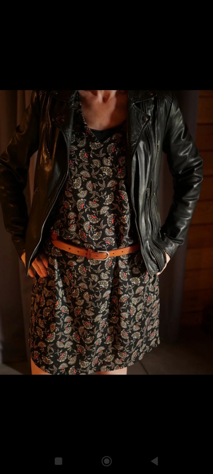 Robe noire à motifs Cache Cache XS - photo numéro 3